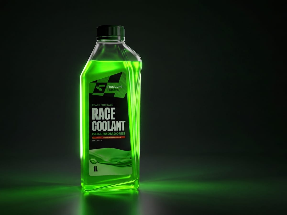 Garrafa RadLumi Race Coolant 1L verde neon — edição limitada Copa do Mundo